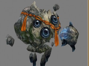 low poly 3d monster - ishigaki 3D 모델