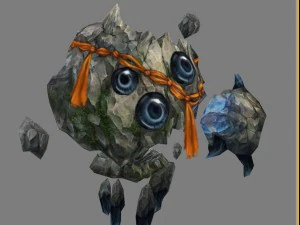 low poly 3d monster - ishigaki 3D Model