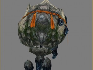 low poly 3d monster - ishigaki 3D 모델