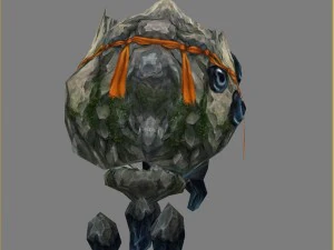 low poly 3d monster - ishigaki 3D Model