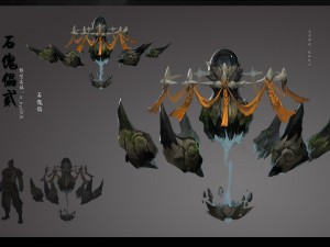 low poly 3d monster - ishigaki 02 3D Модель