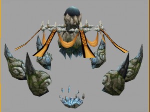 low poly 3d monster - ishigaki 02 3D Model