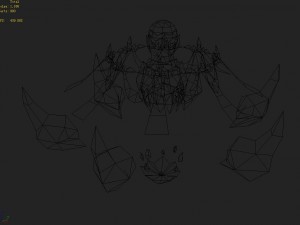 low poly 3d monster - ishigaki 02 3D Model
