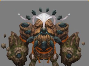 low poly 3d monster - ishigaki 03 3D Model