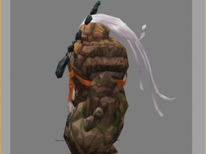 low poly 3d monster - ishigaki 03 3D मॉडल
