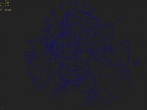 low poly 3d monster - ishigaki 03 3D मॉडल