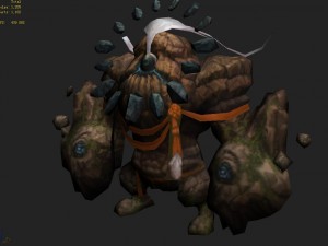 low poly 3d monster - ishigaki 03 3D मॉडल