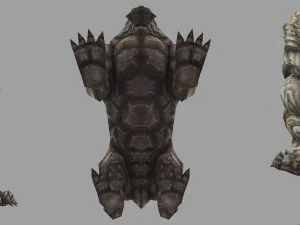 low poly 3d monster - stone lion 3D Model