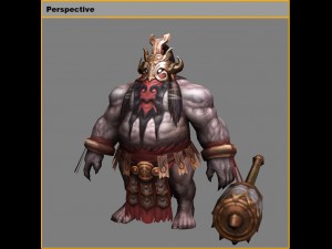 low poly 3d monster - guardian spirit 3D Modell