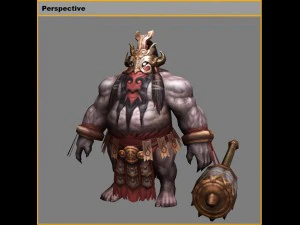 low poly 3d monster - guardian spirit 3D Model