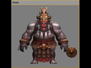 low poly 3d monster - guardian spirit 3D Model