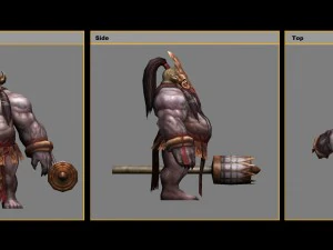 low poly 3d monster - guardian spirit 3D Model