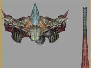 low poly 3d monster - leader Modello 3D