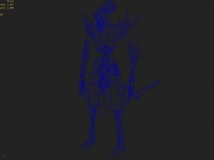 low poly 3d monster - leader Modello 3D