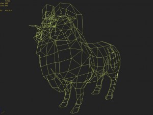 low poly 3d monster - mizusawa 3D Model