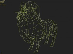 low poly 3d monster - mizusawa 3D Model