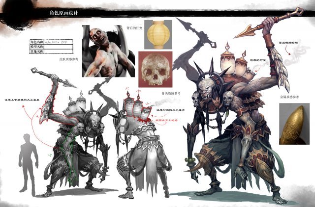 low poly 3d monster - four-handed freak 3Dモデル .c4d .max .obj .3ds .fbx .stl .blend 
