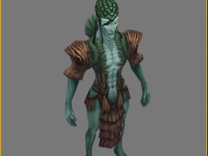 low poly 3d monster - the loneliness 3D 模型