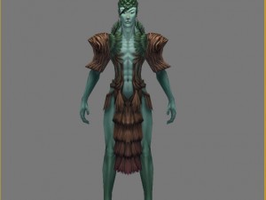 low poly 3d monster - the loneliness 3D 模型