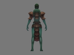 low poly 3d monster - the loneliness 3D 模型