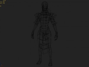 low poly 3d monster - the loneliness 3D 模型