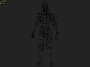 low poly 3d monster - the loneliness 3D Model
