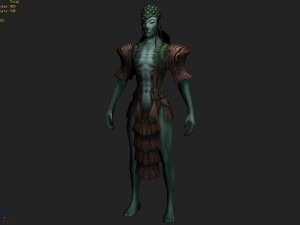 low poly 3d monster - the loneliness 3D 模型