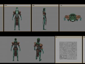 low poly 3d monster - the loneliness 3D 模型
