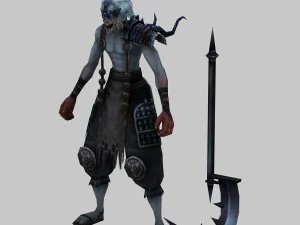 low poly 3d monster - solitaire 3D Model