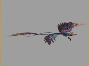 low poly 3d monster - the temple of heaven bird a 3D Model