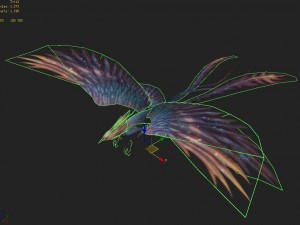 low poly 3d monster - the temple of heaven bird a 3D मॉडल