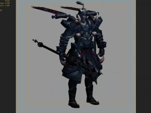 low poly 3d monster - soul of the templar 3D Model