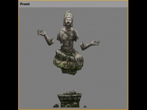 low poly 3d monster - i am a buddha 3D Модель