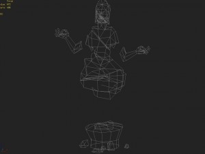 low poly 3d monster - i am a buddha 3D Модель