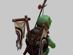 low poly 3d monster - turtle overseer 3D Model