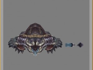 low poly 3d monster - tortoise overseer 02 3D 모델