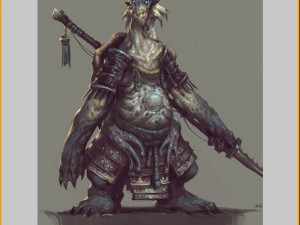low poly 3d monster - tortoise overseer 02 3D 모델