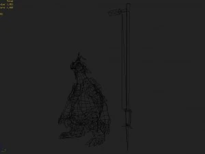low poly 3d monster - tortoise overseer 02 3D Model