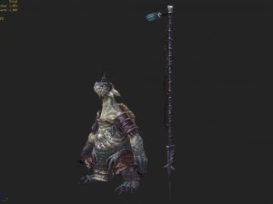 low poly 3d monster - tortoise overseer 02 3D Model