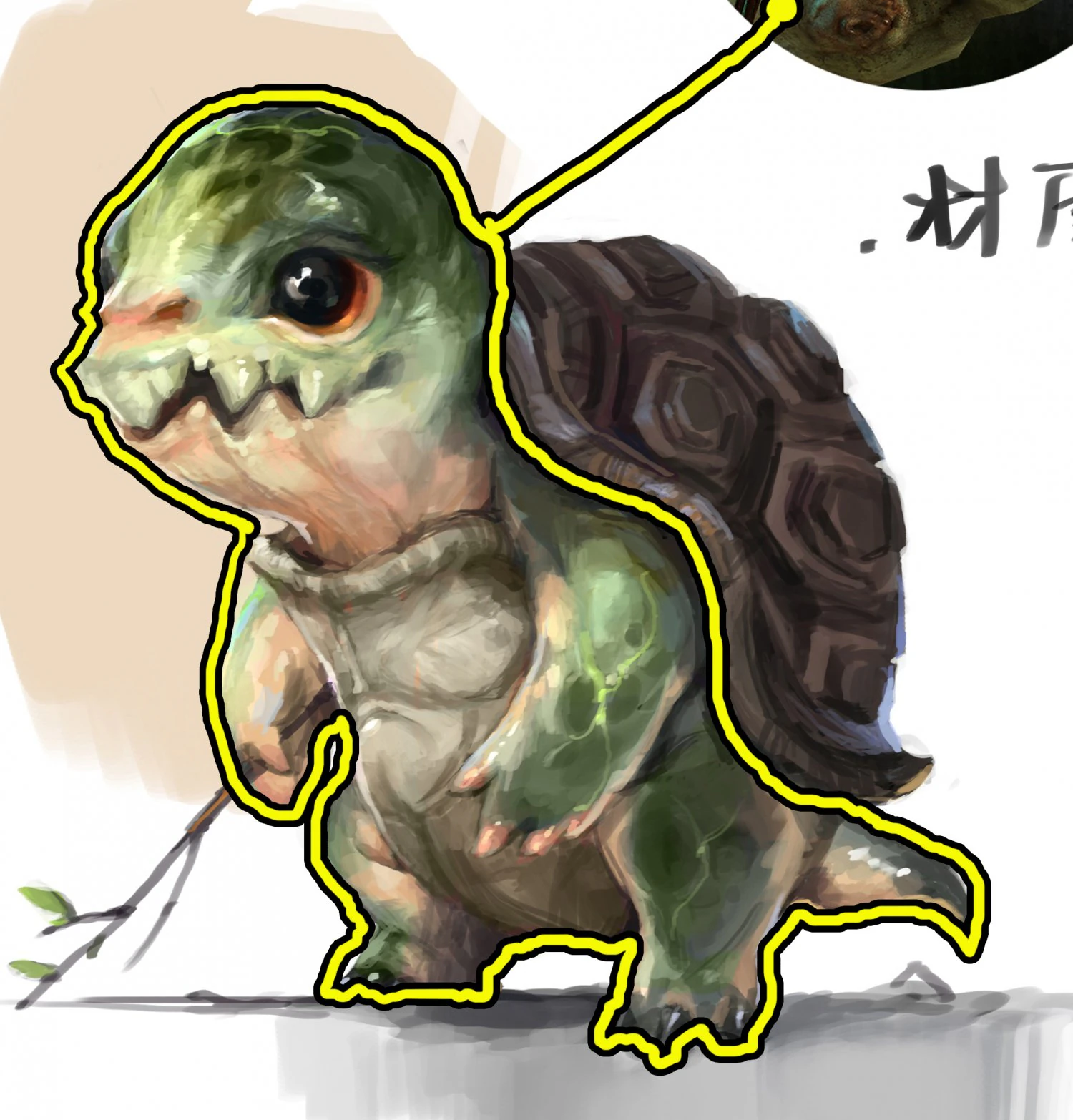 low poly 3d monster - tortoise soldier 3D Model .c4d .max .obj .3ds .fbx .stl .blend