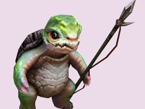 low poly 3d monster - tortoise soldier 3Dモデル