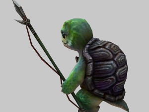 low poly 3d monster - tortoise soldier 3Dモデル