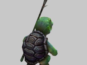 low poly 3d monster - tortoise soldier 3Dモデル