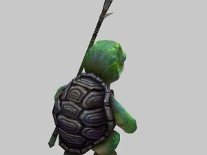 low poly 3d monster - tortoise soldier 3D Model