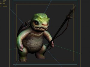 low poly 3d monster - tortoise soldier 3Dモデル