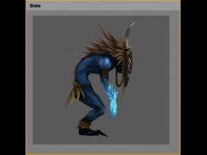 low poly 3d monster - witch Model 3D