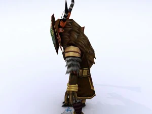 low poly 3d monster - sorceress 3D Model