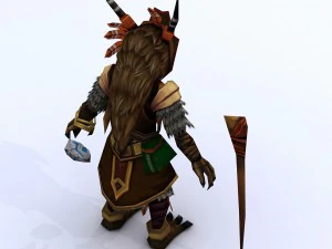 low poly 3d monster - sorceress 3D Model
