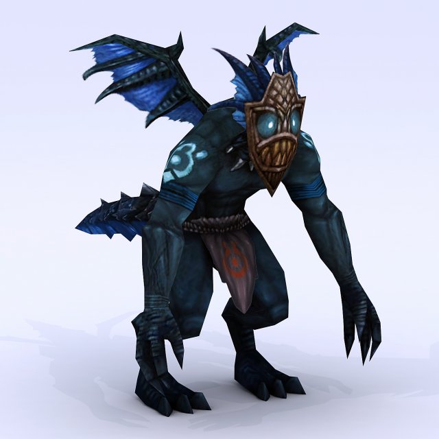 low poly 3d monster - witch god 02 Modelo 3D .c4d .max .obj .3ds .fbx .stl .blend 