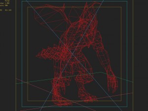 low poly 3d monster - witch god 02 Modelo 3D